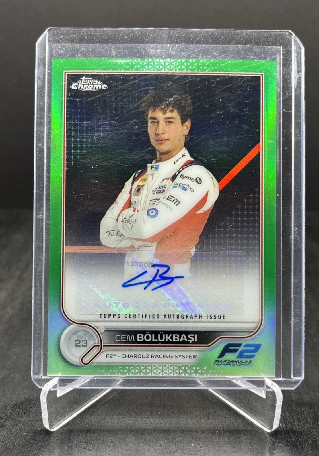 2022 Topps Chrome F1 Cem Bolukbasi RC Auto Green Refractor/99 #CAC-CB🏎️🏁