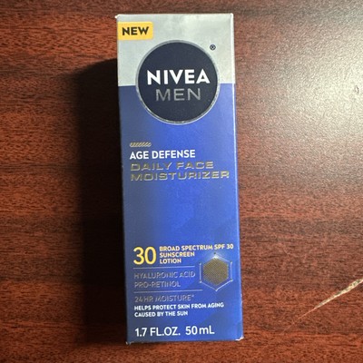 Nivea Men Age Defense Daily Face Moisturizer w/SPF 30 - 1.7 fl oz - NEW