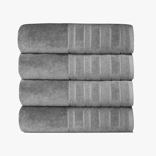 Ultra-Plush 725 GSM 100% Cotton Bath Towels 4-Pack