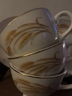 SALE!   2 Sets +1 Cup: Golden Wheat Homer Laughlin 22 K Gold Cups and Saucers — photo 5