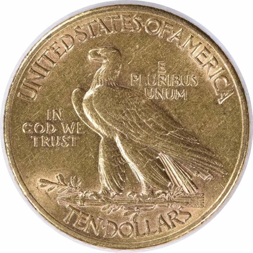 1915 $10 Gold Indian AU Slider Uncertified #949 - Image 2 of 2