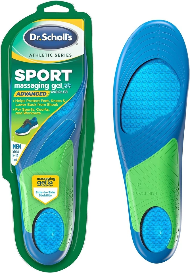 Paquete de 2 plantillas deportivas Dr. Scholl’s - absorción de impactos y soporte para arco para hombres 8-14 Foto 4 de 4