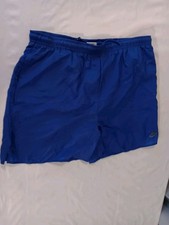 Nike Swim Trunk Blue Mens Drawstring Waist Mesh Lining Swimwear Sz M Board Short
