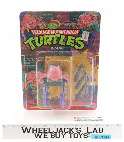 Krang AFA GRADED 75+ 75/80/90 TMNT 14-Back 1989 Playmates Toys Action Figure