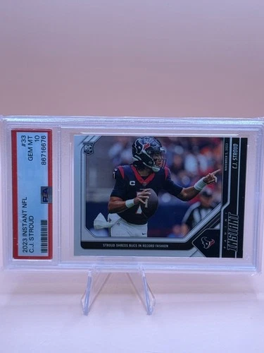 CJ Stroud Rookie “Stroud Shreads Bucs” PSA 10 GEM MINT, 2023 Panini Instant, HOU
