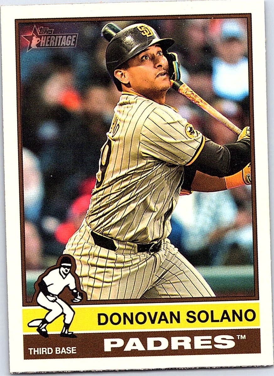 2025 Topps Heritage Baseball #269 Donovan Solano, San Diego Padres