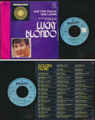 LUCKY BLONDO 45 TOURS SP 7'' BELGIUM SUR TON VISAGE UNE LARME