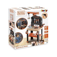 Smoby Black+Decker Spielzeug-Werkbank Werkzeugset mit Zubehör ab 3 Jahren
