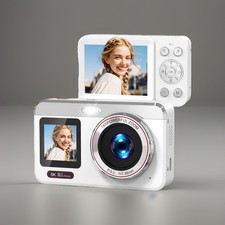 80MP Digital Camera With 5K Video Recording Dual Screen Autofocus Vlogging Cam