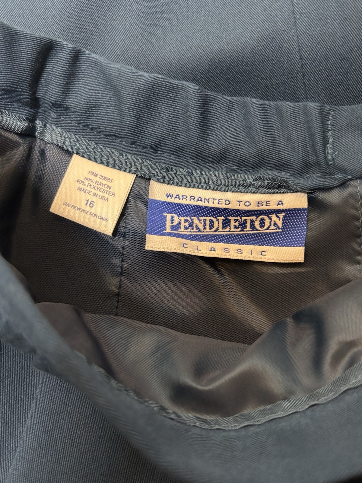 Pendleton Women's Vintage Rayon/Polyester Skirt N… - image 4