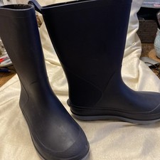Cat Jack Blue W light Blue Bottoms Rubber Rain Boots Kids Size 13