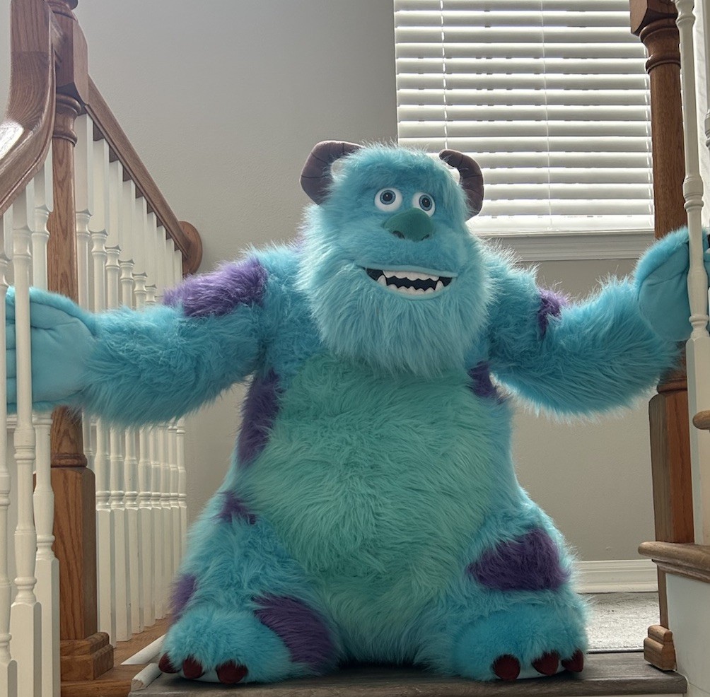 VNTG 2001 Douglas Co Jumbo 34" Sulley Plush Monsters Inc RARE Disney Pixar Giant