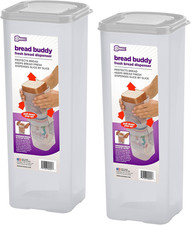 Bread Buddy Airtight Bread Storage Container- Slice by Slice Dispensing Design -