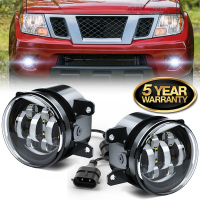 Pair of LED Bumper Lamp Fog Light For 2005-2019 Nissan Frontier PC Clear Lens