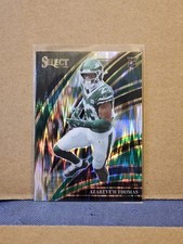2025 Panini Select - Club Level Azareye'h Thomas #276 Black & Green Shock Prizm