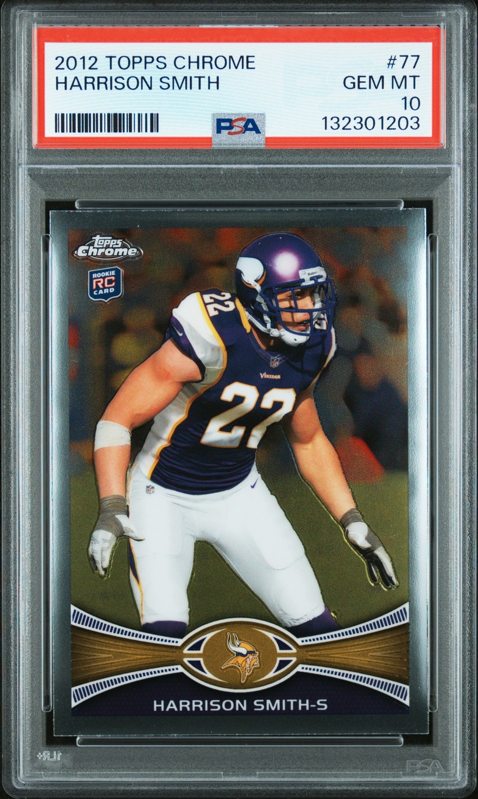 2012 TOPPS CHROME #77 HARRISON SMITH PSA 10