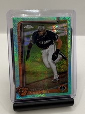 Cedric Mullins Topps 2025 Chrome Logofractor Aqua Refractor #5 /199 Orioles