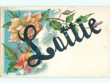 c1910 Lottie THE NAME IN BIG LETTERS WITH FLOWERS : make an offer AC5099