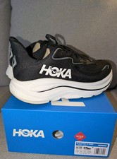 HOKA Clifton 10 Men's Running Gray White Size 9EE 1162030 EXCELLENT CONDITION