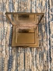 faux giraffe skin compact and comb set, vintage 1960 — photo 2