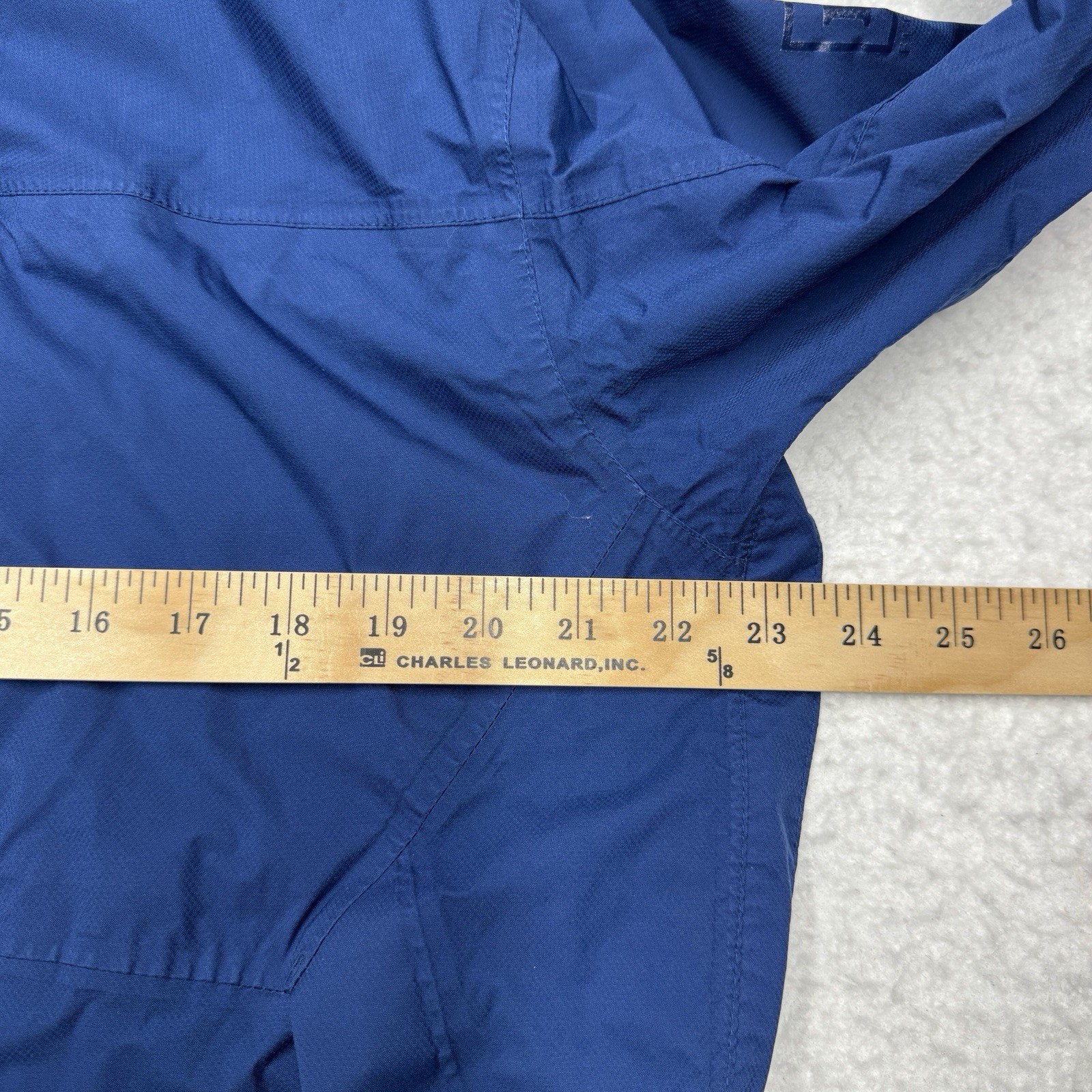 REI E1 Elements Rain Jacket Blue Waterproof Full … - image 8