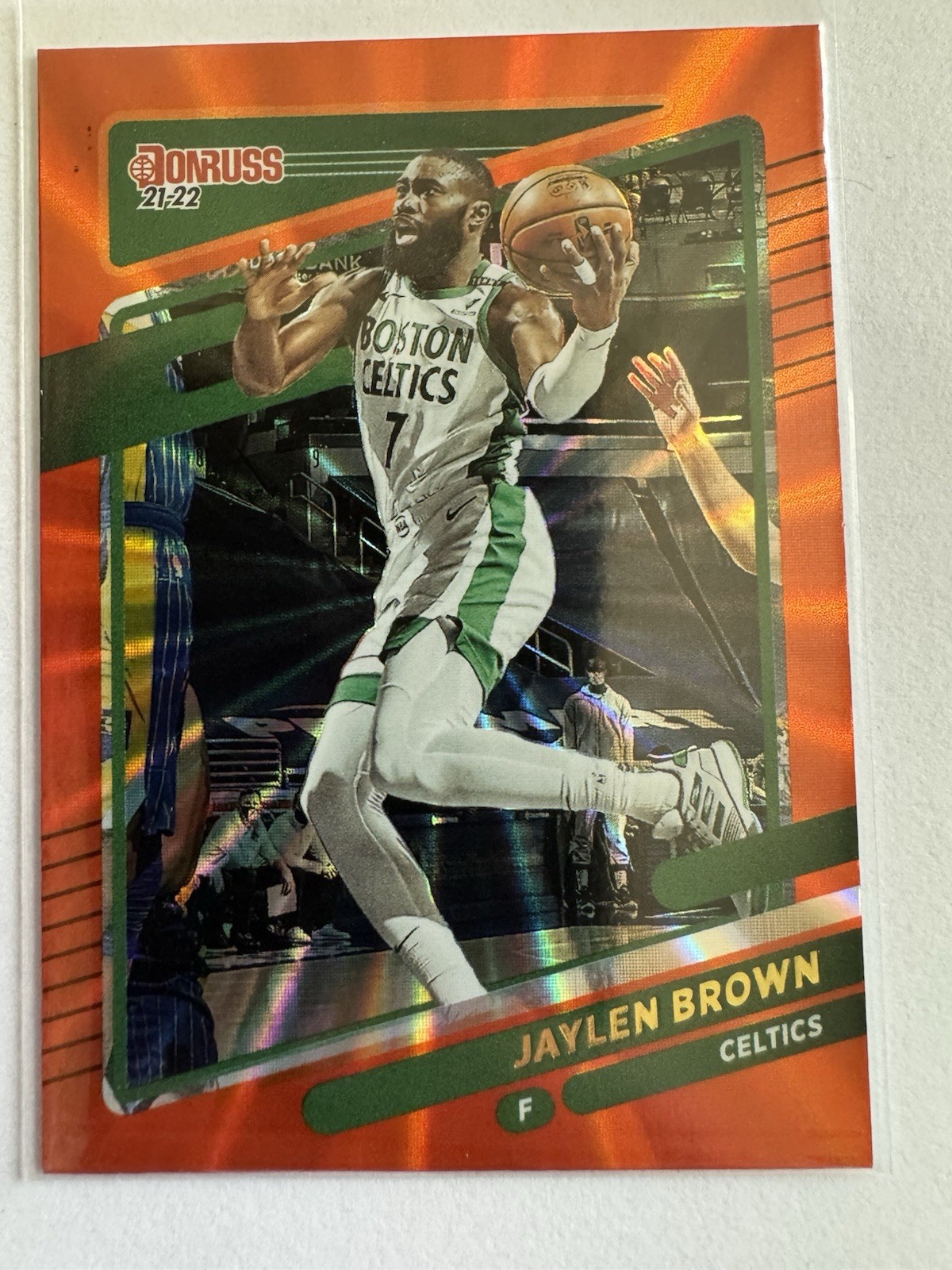 2021-22 Panini Donruss - Jaylen Brown #164 Holo Orange Laser