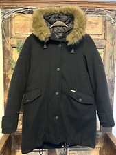 Woolrich John Rich & Bros Techno Wool Eskimo Parka Small Black $995 For J.crew