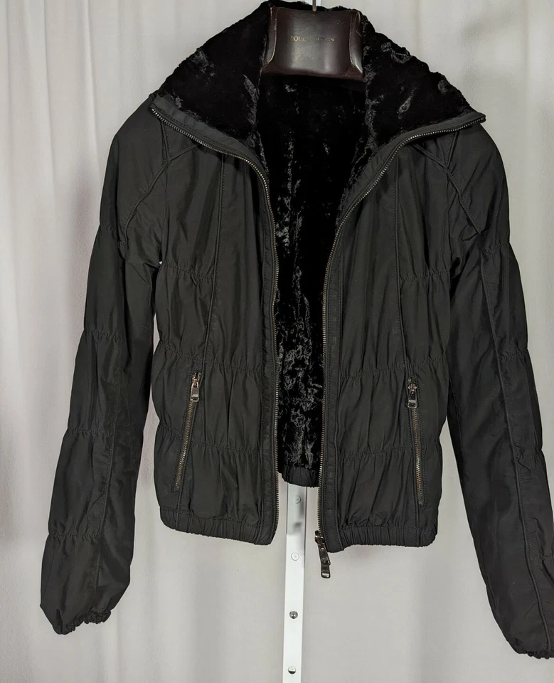 Giorgio Armani Collezioni 2009 Parachute Paneled Faux Fur Reversible Jacket - Image 3 of 4