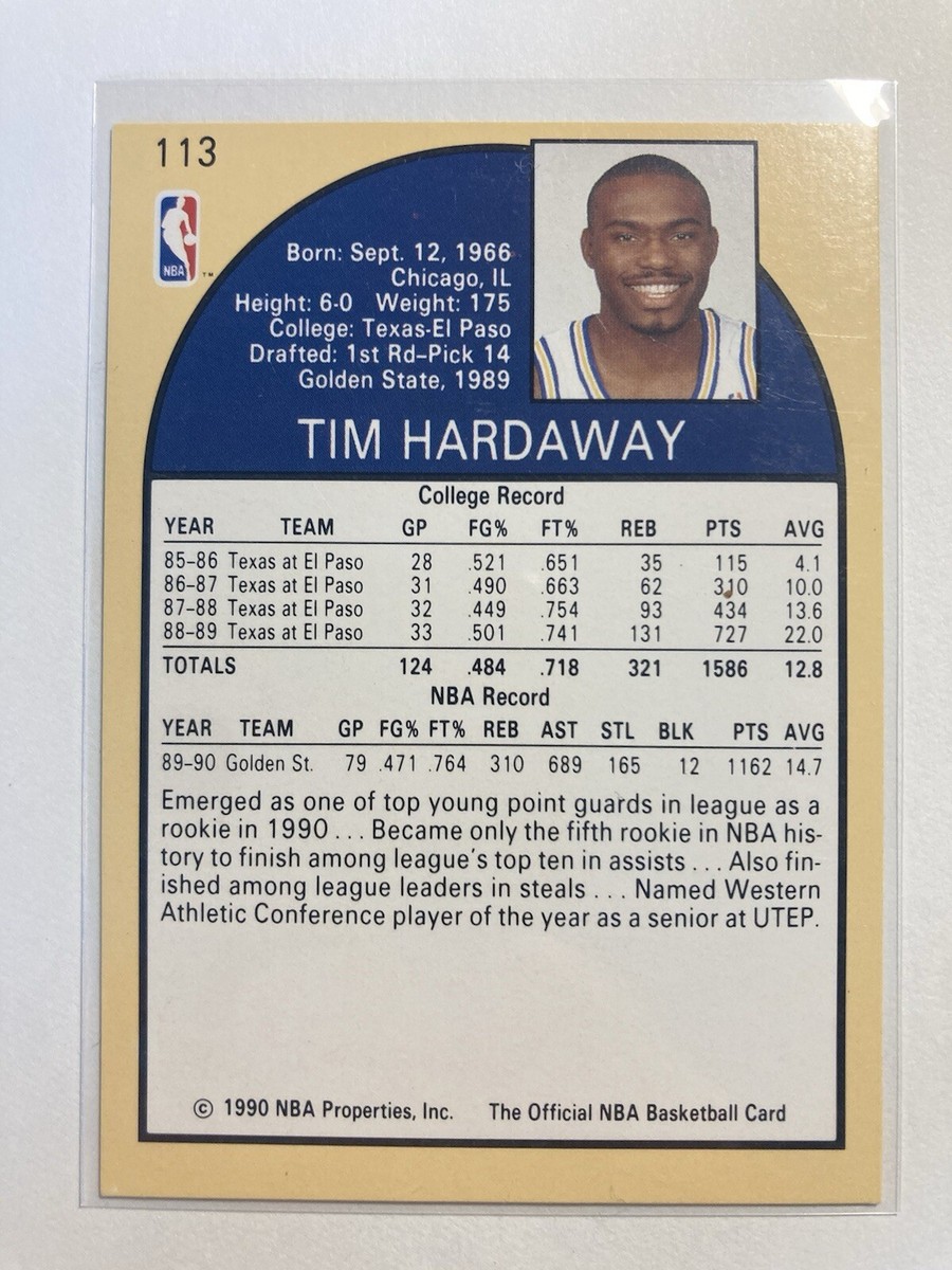 Tim Hardaway Rookie Error Card | eBay