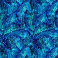 GARDEN FAIRY Turquoise Magical Fairy Bruch 100 Cotton Fabric by the yard