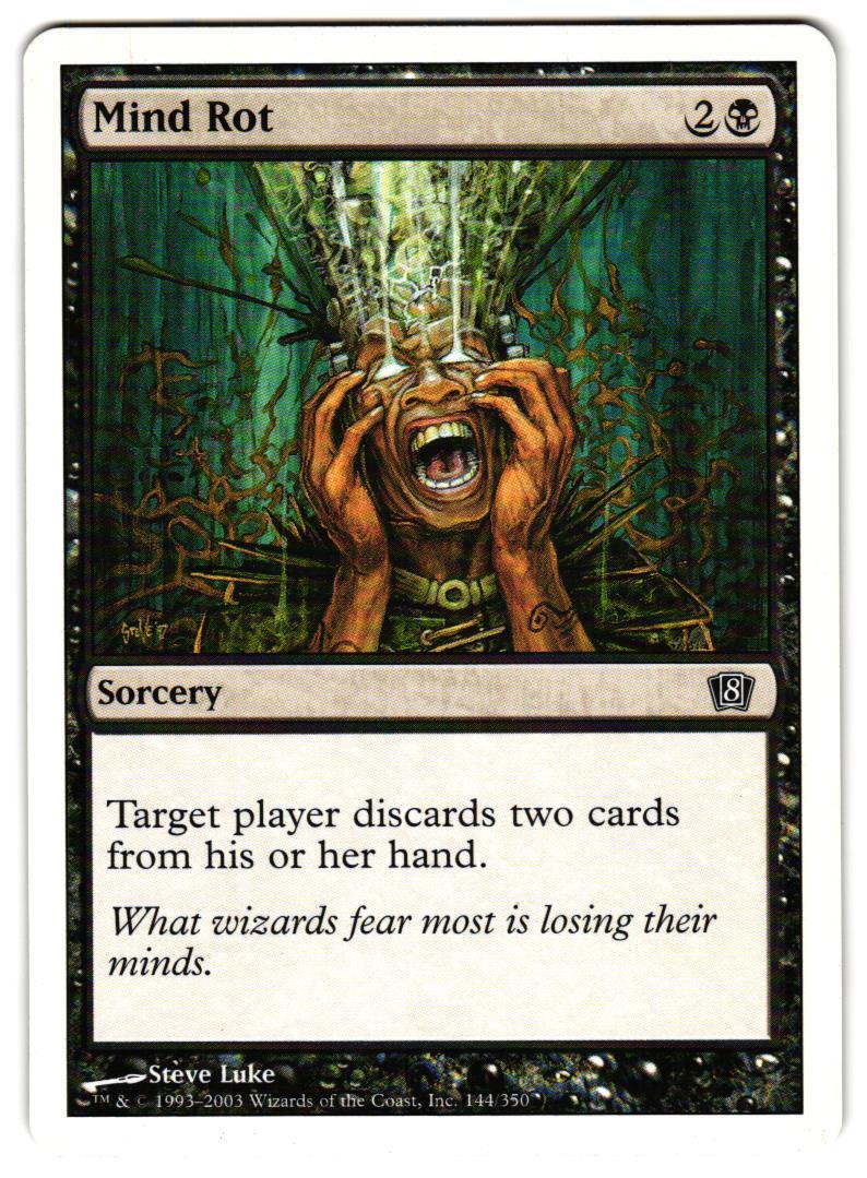 Magic_the_gathering 8th Edition Mind Rot #144 2003,MTG,LP Common