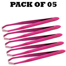 Forgica Professional Stainless Steel Tweezers Pack of 05