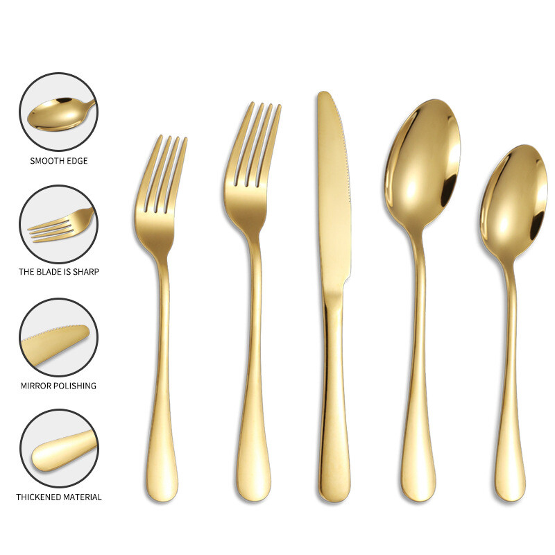 20 Pcs Silverware Set for 4,Stainless Steel Flatware Cutlery Utensil Kitchen Set eBay