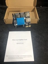 Pcie 1 to 4 Riser Card, Pcie Splitter 1 to 4 PCI Riser Card, 4 Risers into 1 PCI