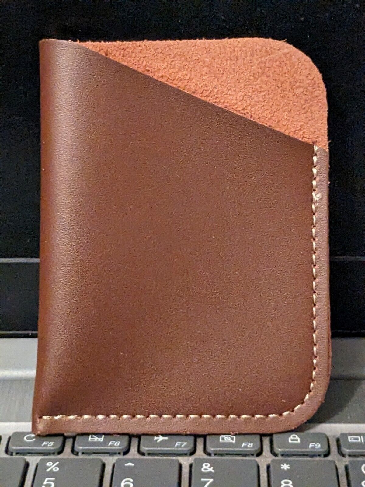 Men Slim Minimalist Front Pocket Wallet Genuine  Leather Credit Card ID Holder