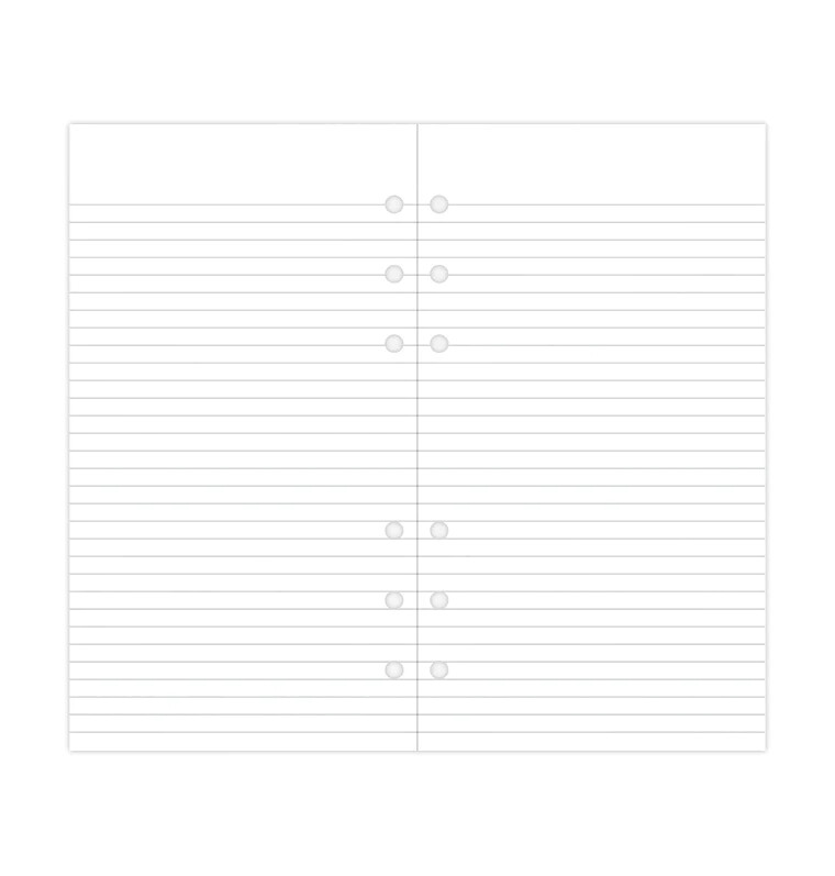 Filofax Calendar Diary Refill, Personal/Compact Size, Week-to-View, Pink Paper, Unruled, English, 2026 (C68478-26