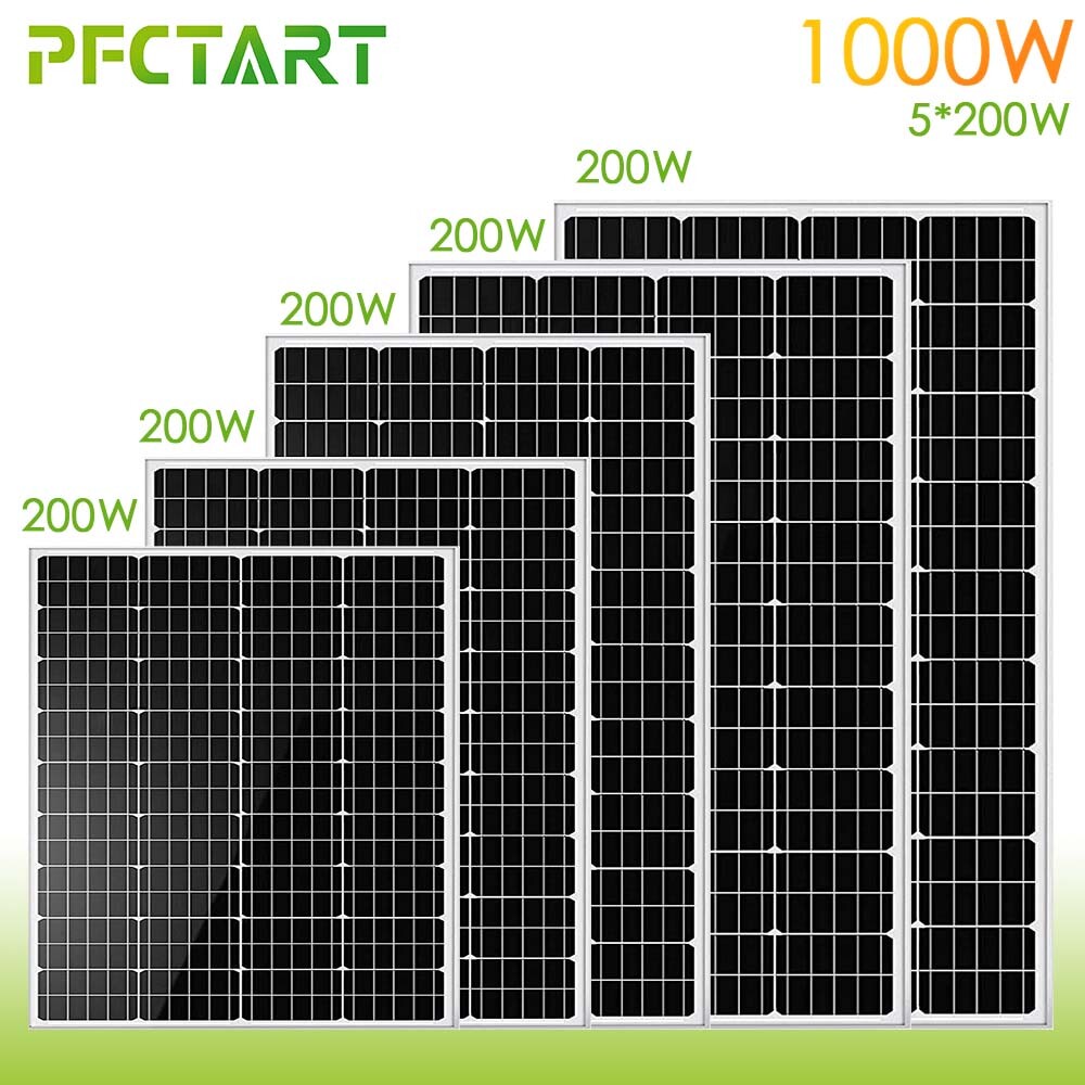 1000W 12V Monocrystalline Solar Panel High Efficiency PV Module