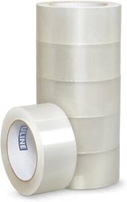ULINE Industrial 2MIL Clear Packing Tape 2" x 110 yds S-423 S-423-6, Pack of 6