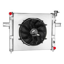 Aluminum 3 Row Radiator Fan Shroud For 1999-2000 Jeep Grand Cherokee 4.7l At