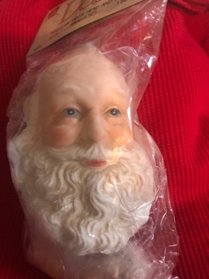 Porcelain Dolls Santa Head and Hands 