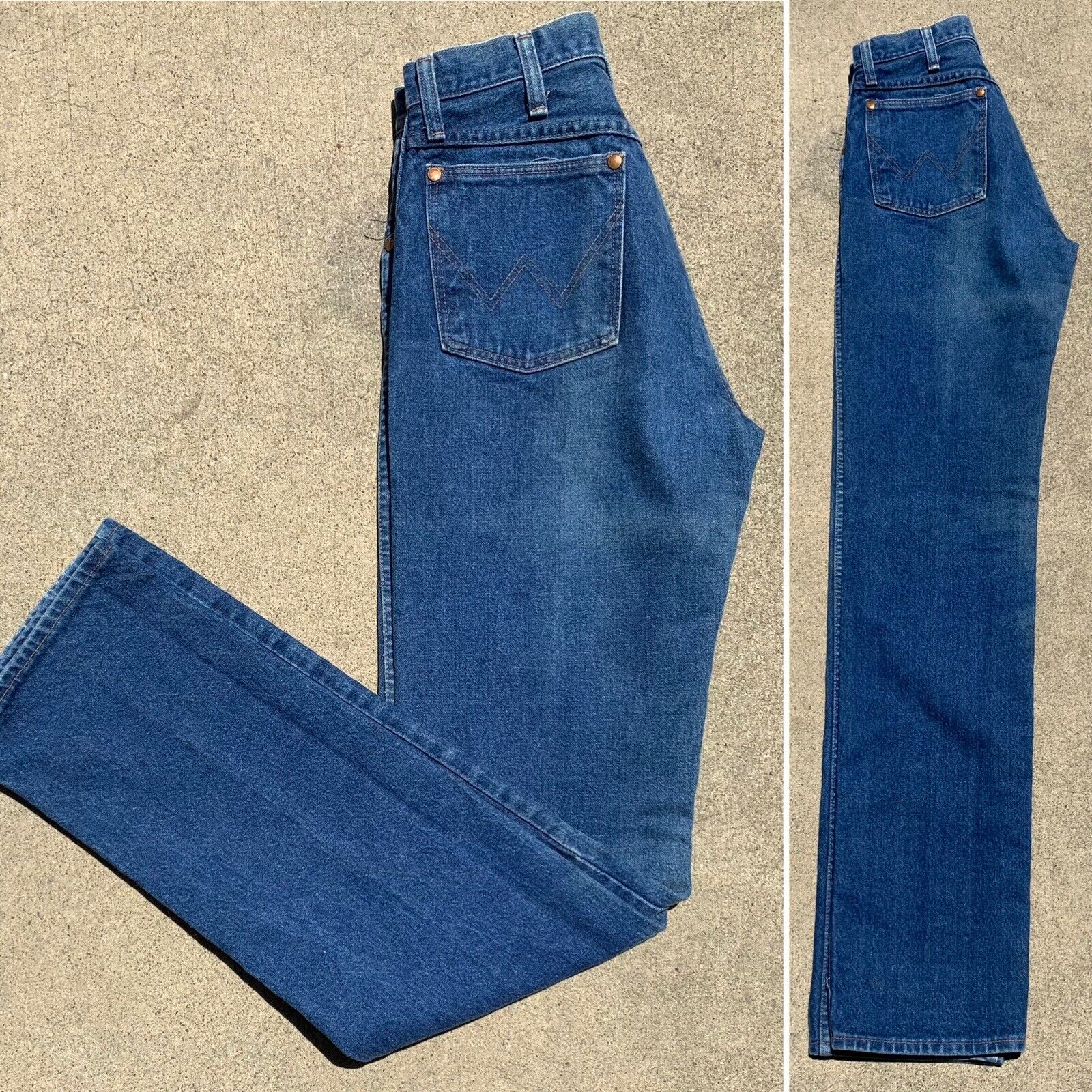 vintage Wrangler Jeans high waist 13MWZG size 7 X 36 27” Waist Made In USA