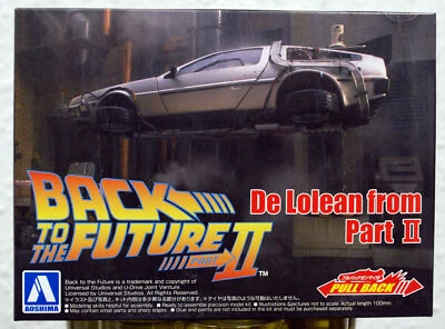Aoshima 054765 DeLorean Back to the Future II Bausatz m. Pull Back Motor 1:43