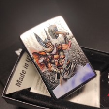 Zippo THOR Donnergott, Chrom gebürstet
