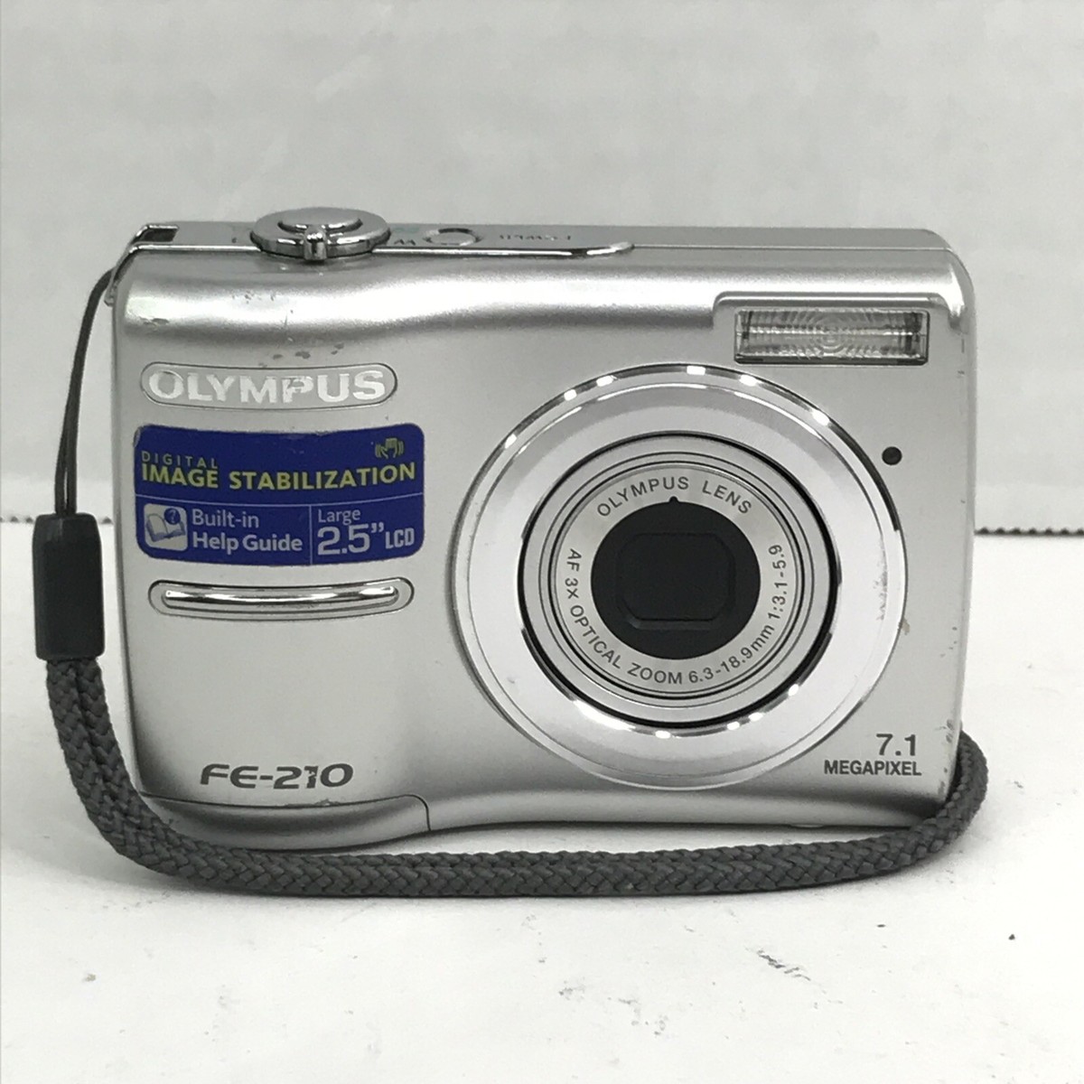 Olympus FE-210 7.1MP Digital Camera - Silver FOR PARTS