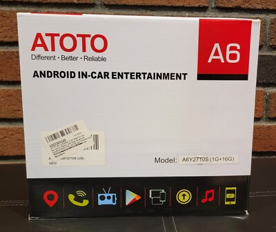 Atoto A6  UNIVERSAL STANDARD 1GB/16GB Car Entertainment 