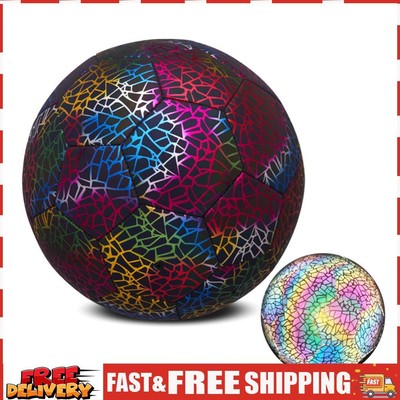 Reflective Football Size 5 for Night Games Cool & Unique Gift for Soccer Fans SN