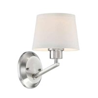 Designers Fountain 88501-sp Studio 1-light 6w Wall Sconce W/white Fabric Shade on sale Designers Fountain 88501-sp Studio 1-light 6w Wall Sconce W/white Fabric Shade on sale
