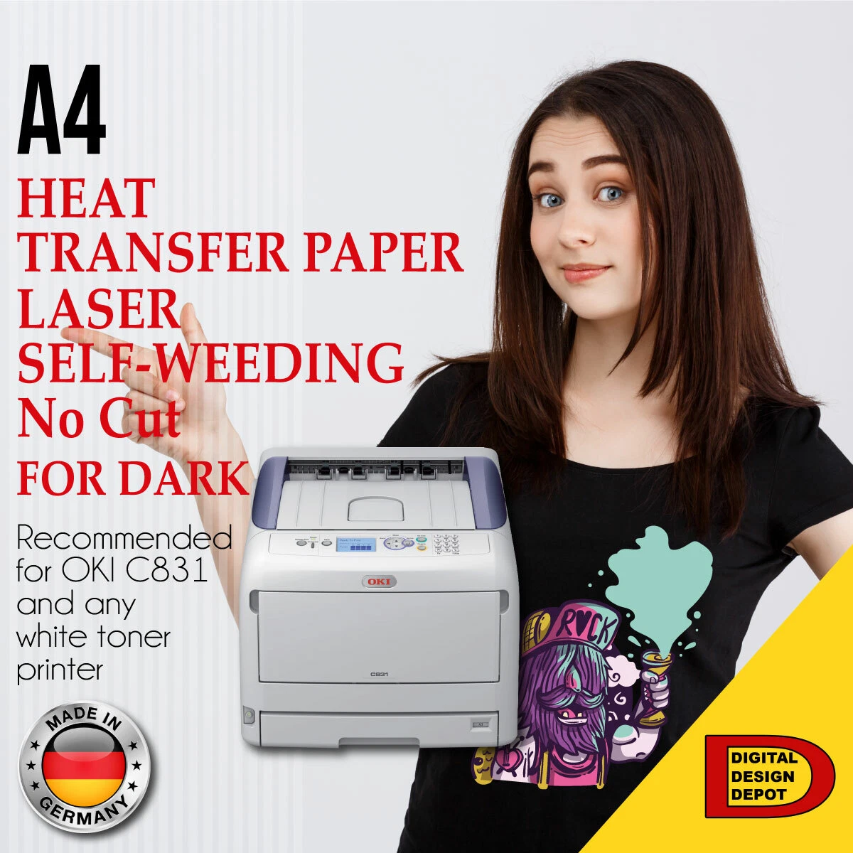 Heat press on sale printer paper