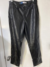 Old Navy Womens High-Rise O.G. Straight Pants Black Secret Smooth Pockets 12