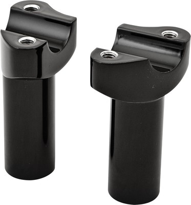 HARDDRIVE Forged Straight Handlebar Risers 3 1/2in. Rise Black #H57-6076BF-3.5